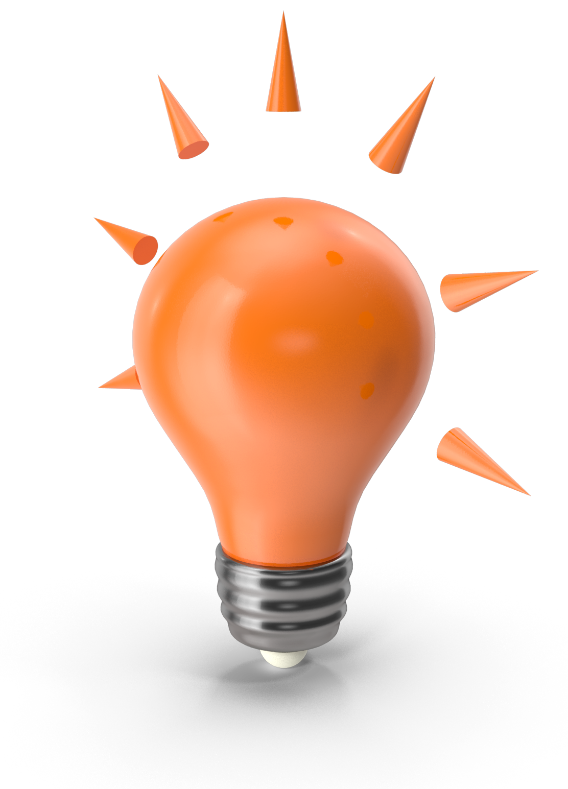 Orange Light Bulb-H03-2k