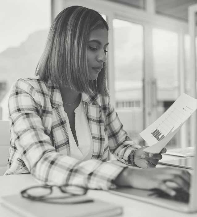 IMG - Woman Analyzing Data