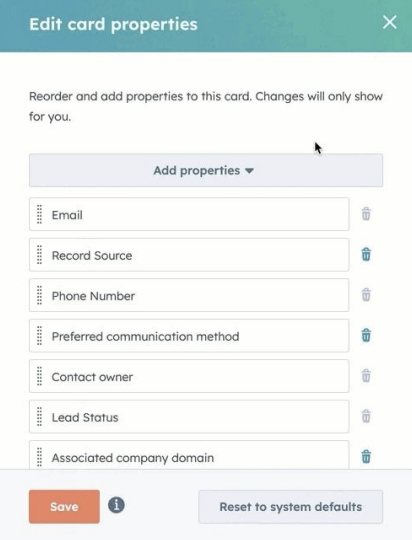 User Level Configuration of Properties